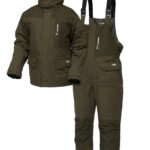 Costum termo iarna Dam Xtherm XXXL verde impermeabil 2 piese microfibra fleece izolat
