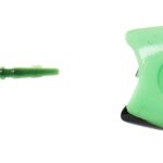 Naluca siliconica Dam Effzett Garlic Trout Lure 6cm UV verde/galben, aroma usturoi