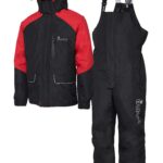 Costum termoizolant 2 piese Dam IMAX Intenze Thermo S rosu/bleumarin, impermeabil, captuseala fleece, gluga detasabila