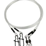 Spin leader monofilament Dam Effzett Mono M 6, lungime 55 cm, rezistenta 17 kg, diametru 0.70 mm