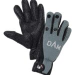 Manusi neopren Dam Neoprene Fighter XL negru/gri, antialunecare, varfuri pliate, ajustare Velcro