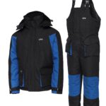 Costum termic Dam OTT M Black Night/Blue, impermeabil 8000mm, captuseala fleece, gluga ajustabila, buzunare practice