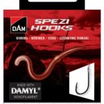 Montura pescuit Dam Spezi Worms 6, fir 0.22mm, rezistenta 3.2kg, lungime 60cm, 10 bucati