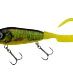 Naluca jerkbait Abu Garcia Svartzonker McMy Tail 170 mm Real Hot Pike, actiune laterala, carlige Fusion19